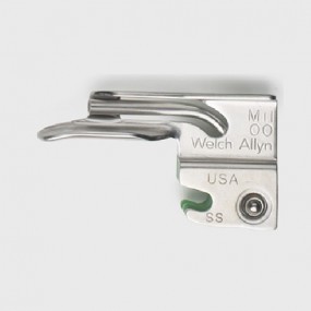 Hoja para laringoscopio recto miller  00 de fibra óptica