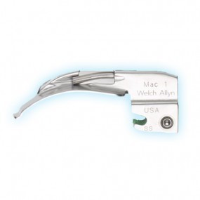 Hoja para laringoscopio curvo Macintosh  1 de fibra óptica