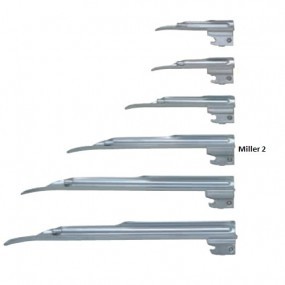Hoja para laringoscopio de acero inoxidable Miller No. 2