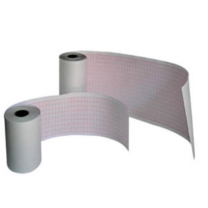 Papel para ECG rollo de 109 mm x 30 m para electrocardiografo de 6 canales, c/ 10 rollos