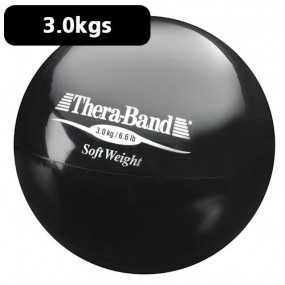 Pelota carga ligera 3.0 kg Theraband negro diámetro 11.5 cm