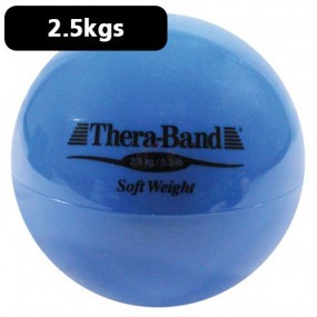 Pelota carga ligera 2.5 kg Theraband azul diámetro 11.5 cm