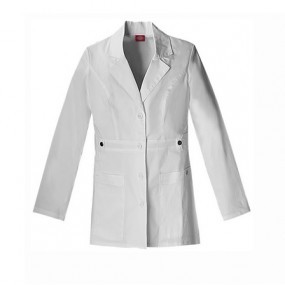 Bata blanca de laboratorio 28"