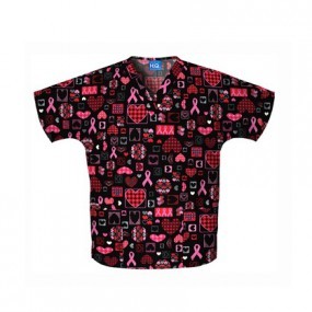 Filipina cuello "v" con impresiones