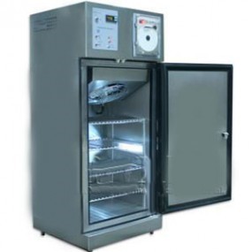 Refrigerador vertical de 21 pies para vacunas y biológicos de acero inox. con 1 puerta de cristal