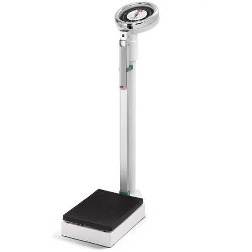 Báscula mecánica de columna tipo reloj