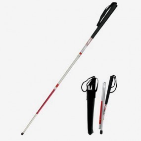 Bastón plegable para invidente con cinta