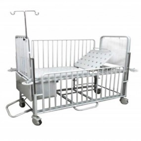 Cama pediátrica mecánica con ajuste de altura