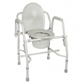 Silla cómodo de acero con descansabrazos abatibles