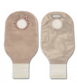 Bolsa drenable transparente con filtro integrado y aro de 44mm caja con 10 piezas