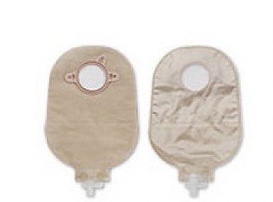 Bolsa para urostomia, ultra-transparente, con dorso confort, aro de 57mm, con 10 piezas