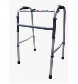 Andadera esmaltada plegable 2 en 1