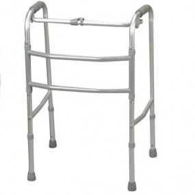 Andadera caminadora de aluminio anodizado (color plata)