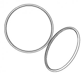 Rueda dona de hule macizo para rin de 24"