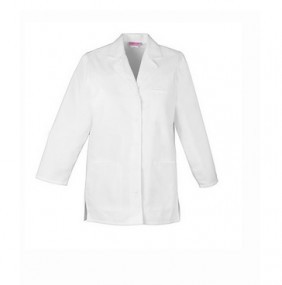 Bata larga blanca de 32"