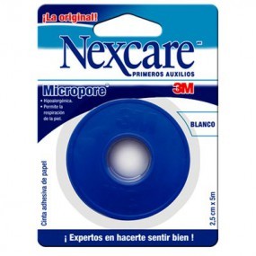 Micropore blister pack color blanco de 1 pulgada paquete con 25 piezas