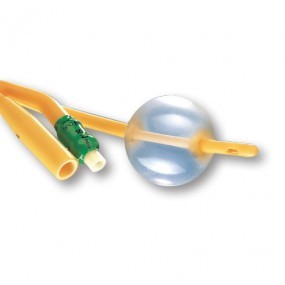 Sonda foley con 2 vias de 30cc, de látex de 18fr, paquete con 20 piezas