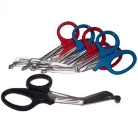 Tijera de uso de trabajo pesado para uso rudo de 7 1/4 color Azul