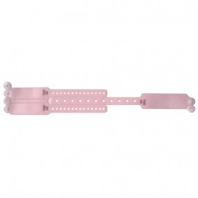 Brazalete de identificacion madre / hijo 3 piezas rosa con tarjeta de id (con 100)