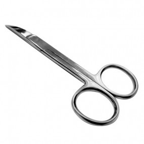 Tijera quirúrgica aguda curva 14 cm económica