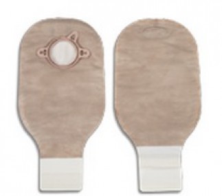 Bolsa drenable beige, con filtro integrado y aro de 57mm, con 10 piezas