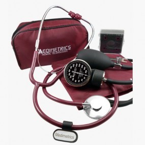 Kit baumanómetro aneroide de doble manguera con estetoscopio simple