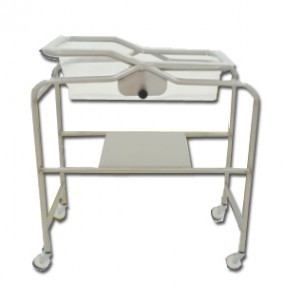 Carro cuna con bacinete tubular cromado