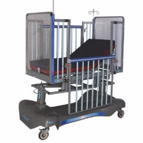 Cuna camilla neumática, posiciones respaldo/pies/altura