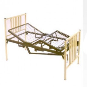 Cama para hospital 5 posiciones sin ruedas, con 2 manivelas