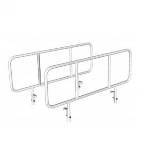 Barandales fijos para cama cromados