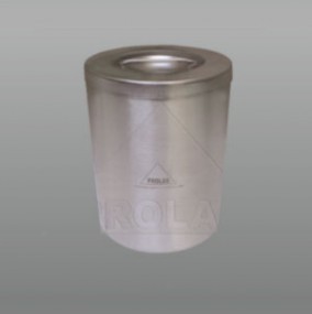 Recipiente algodonero con tapa 4.0 lts. de acero inoxidable