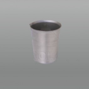 Vaso sencillo de 3.0 ml. de acero inoxidable