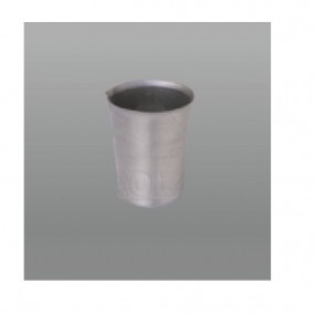 Vaso sencillo de 250 ml. de acero inoxidable