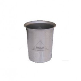Vaso para medicamento 0.210 lts. de acero inoxidable