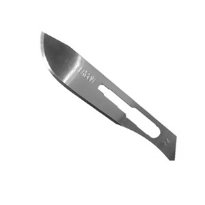 Hoja de bisturí No. 22 al alto carbon caja c100