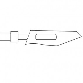 Electrodo con bisturí