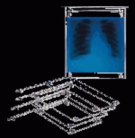 Gancho de acero de 11X14" para película radiográfica