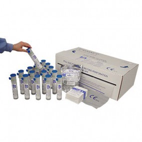 Kit con 16 cartuchos EOGas serie 4 (18.15 gr), 16 humidichips, 16 dosímetros y 16 bolsas (56x91 cm)