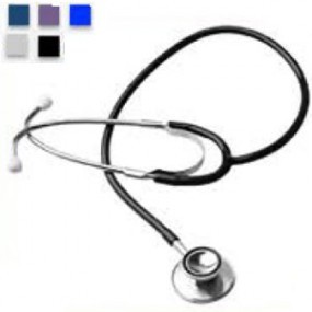 Estetoscopio Medstar doble campana color gris, morado, marino, azul y negro