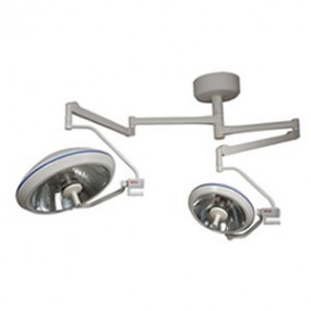 Lámpara para quirófano doble de techo e 50,000-140,000 luxes luz halogeno con tecnología de espejo