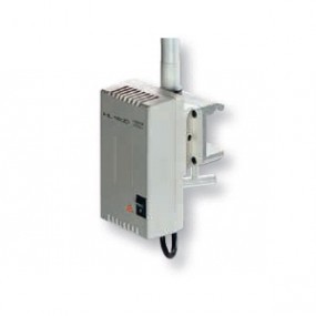 Lámpara de exploración HL1200 blanca con fijación por mordaza para montaje sobre mesa