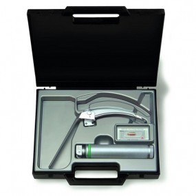 Equipo de laringoscopio con espátula FlexTip + Mac 3, con mango Standard de F.O.