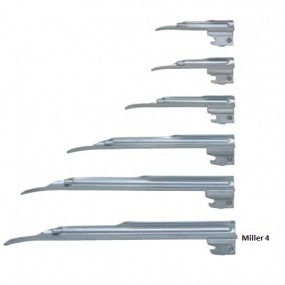 Hoja para laringoscopio de acero inoxidable Miller No. 4