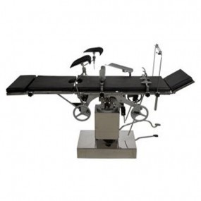 Mesa de operaciones hidráulica con cuatro secciones ajustables y sistema trendelenburg