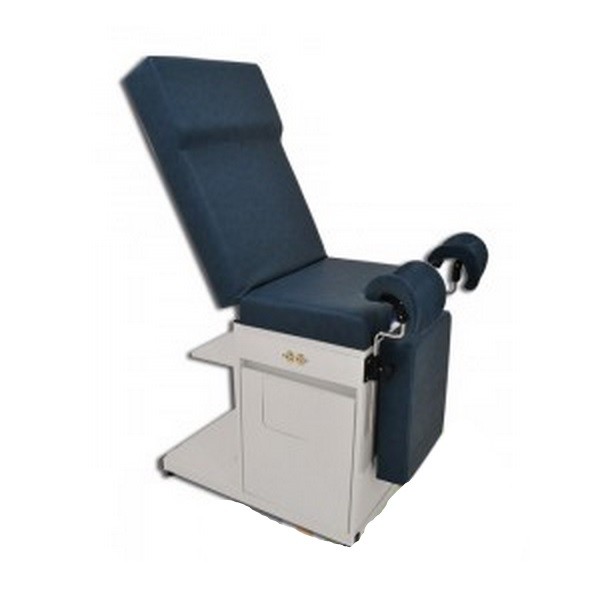 Mesa para exploración ginecológica modelo ISIS con piston en el respaldo