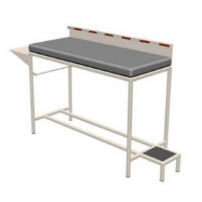 Mesa exploración pediatrica tubular esmaltada