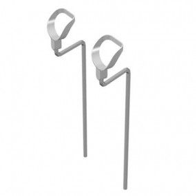 Par de taloneras de aluminio para mesas de exploración