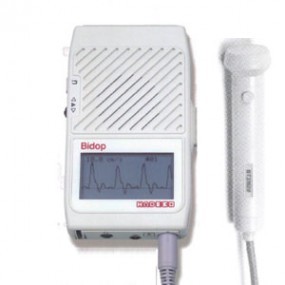 Detector fetal con trazo de frecuencia cardiaca