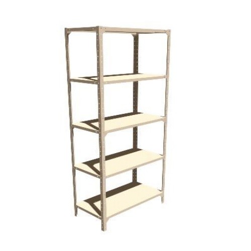 Anaquel de 5 entrepaños 45 x 91 x 220 cm Imss cal.20 esmaltado