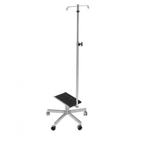 Soporte rodable con porta sueros